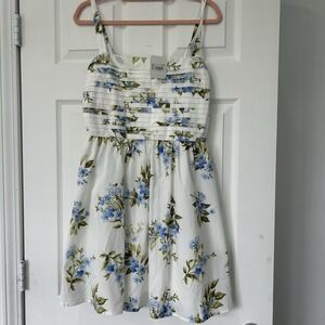 NWT! Altar'd State Large Square Neck Fit &‎ Flare Floral Boho Preppy Mini Dress